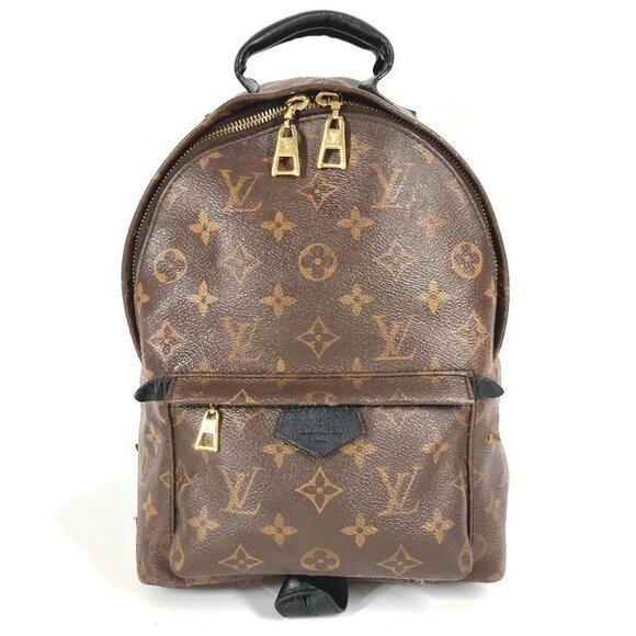 LOUIS VUITTON M41560 Monogram Palm Springs PM Mini Backpack Brown/Black - Picture 1 of 15